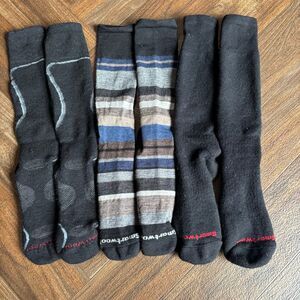 Smartwool Merino Wool PhD Ski Socks Bundle of 3 Pairs